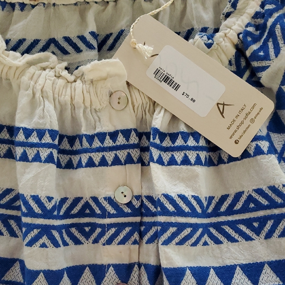 SoFia Made In Italy Cotton Crop Top New - Picture 5 of 9